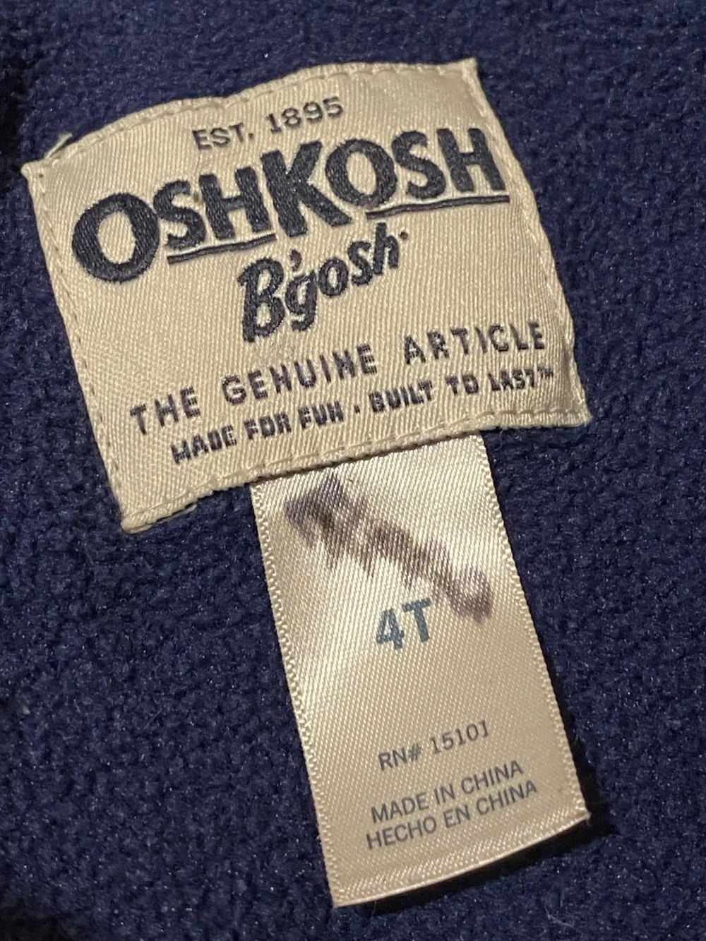 OshKosh B'gosh Girls' Heart Dot Puffer Jacket 4T Navy Blue